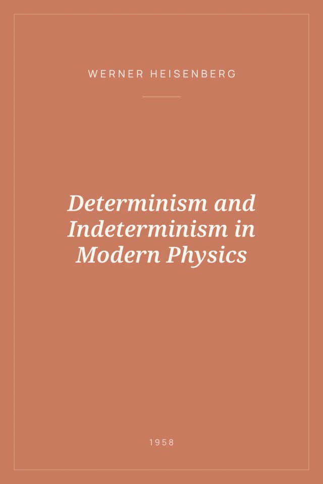 Portada de Determinism and Indeterminism in Modern Physics