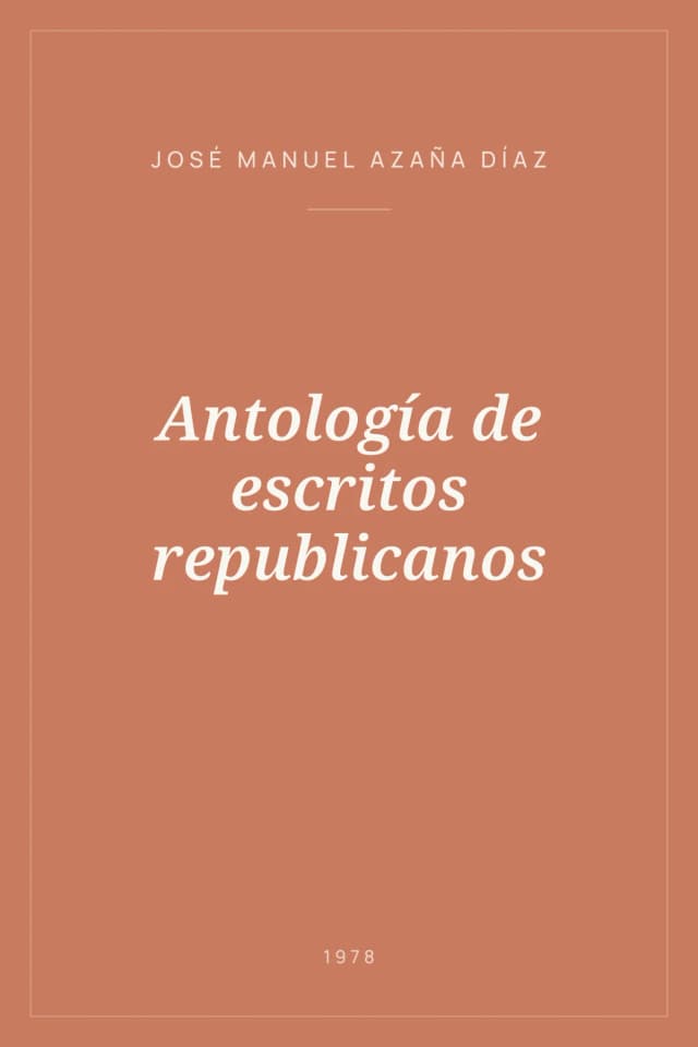 Portada de Antología de escritos republicanos