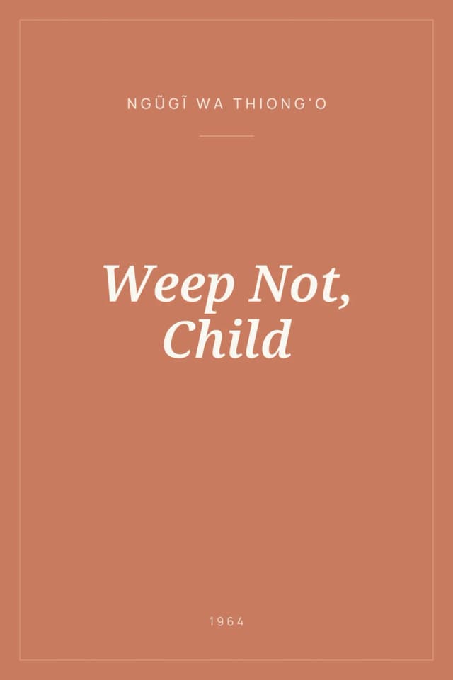 Portada de Weep Not, Child