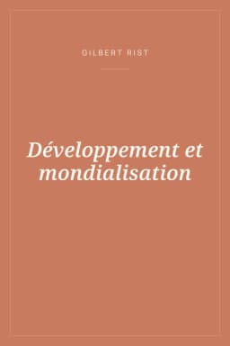 Portada de Développement et mondialisation
