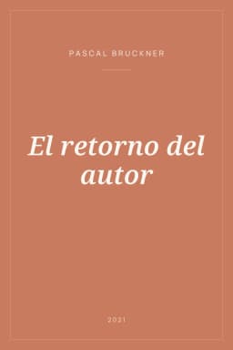 Portada de El retorno del autor