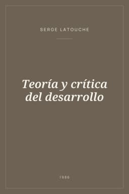 Portada de Teoría y crítica del desarrollo