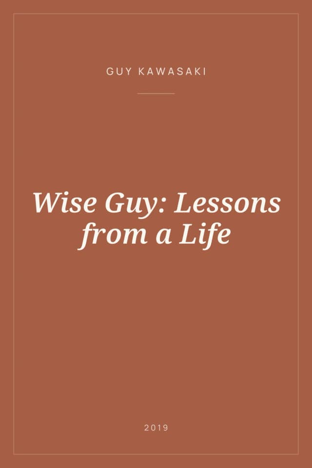 Portada de Wise Guy: Lessons from a Life