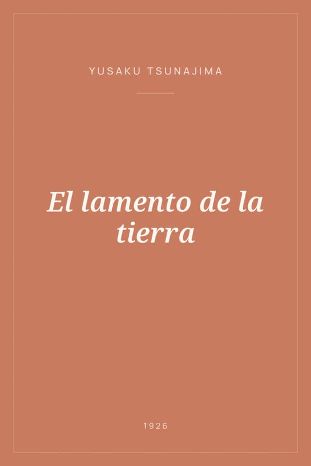 Portada de El lamento de la tierra