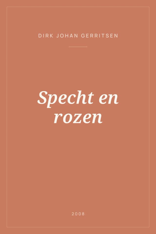 Portada de Specht en rozen