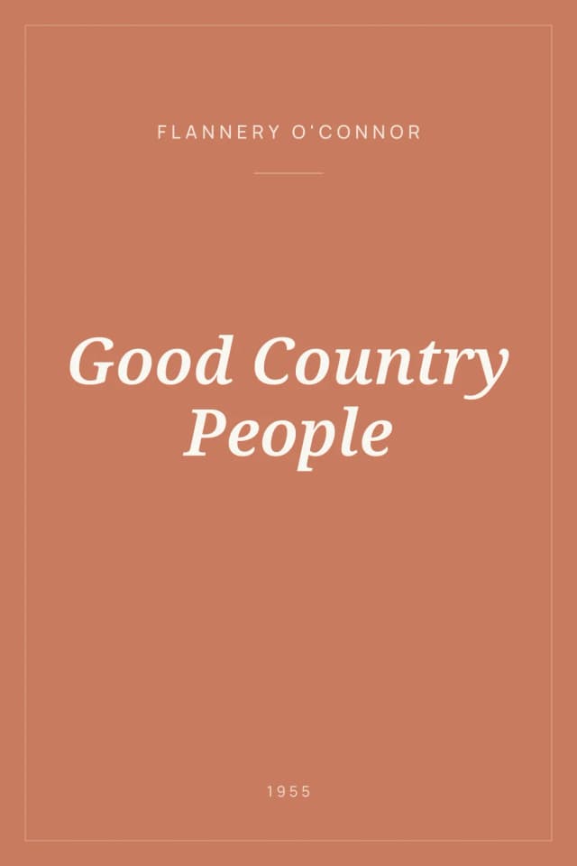 Portada de Good Country People