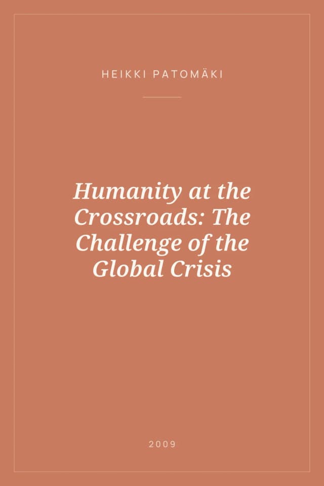 Portada de Humanity at the Crossroads: The Challenge of the Global Crisis