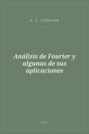 Portada de Análisis de Fourier y algunas de sus aplicaciones