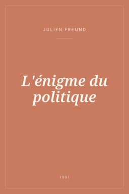 Portada de L'énigme du politique