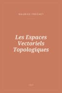 Portada de Les Espaces Vectoriels Topologiques