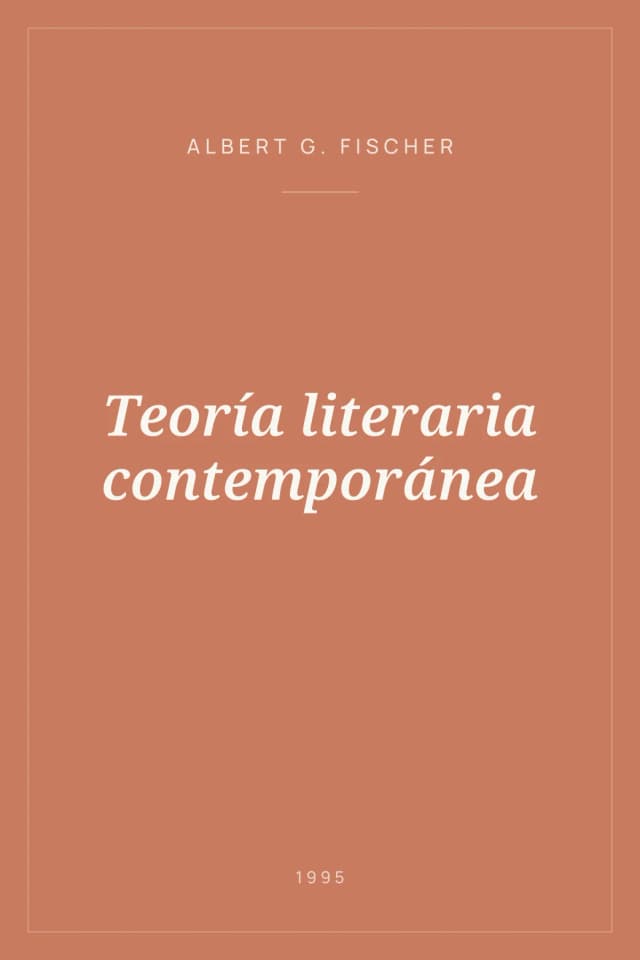 Portada de Teoría literaria contemporánea
