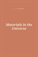 Portada de Materials in the Universe