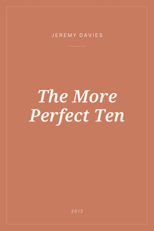 Portada de The More Perfect Ten