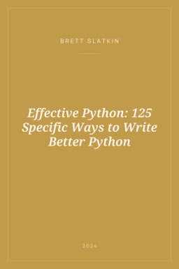 Portada de Effective Python: 125 Specific Ways to Write Better Python