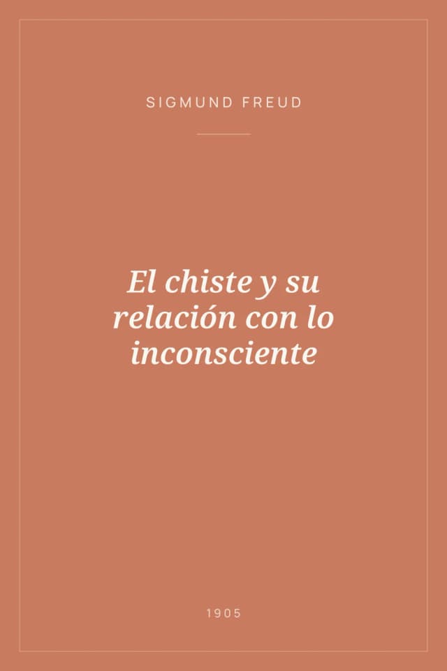 Portada de El chiste y su relación con lo inconsciente