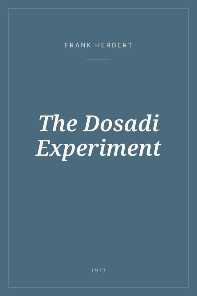 Portada de The Dosadi Experiment