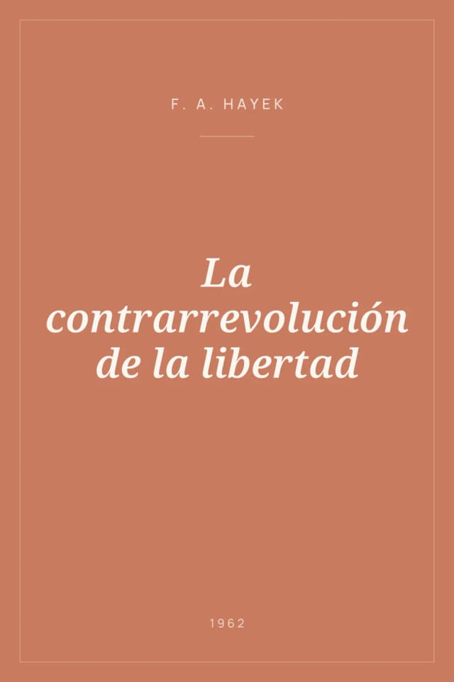 Portada de La contrarrevolución de la libertad
