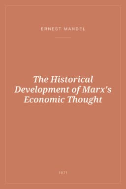 Portada de The Historical Development of Marx's Economic Thought