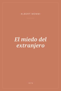 Portada de El miedo del extranjero