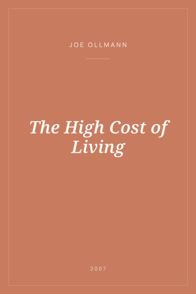 Portada de The High Cost of Living