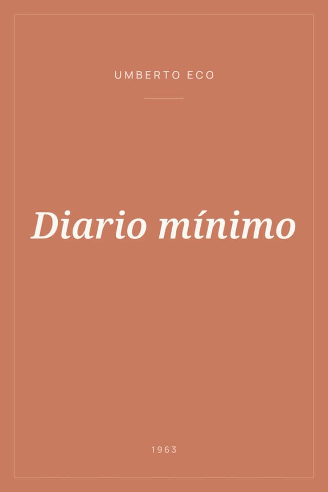 Portada de Diario mínimo