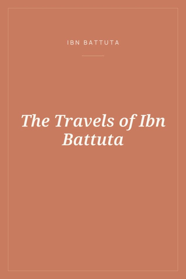 Portada de The Travels of Ibn Battuta