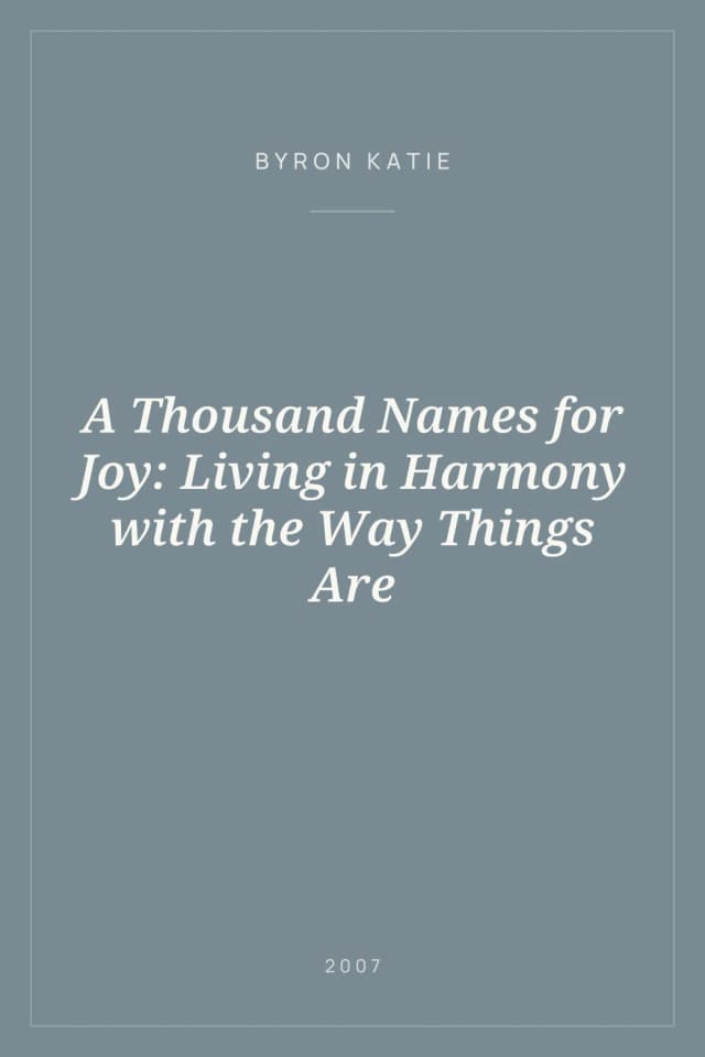 Portada de A Thousand Names for Joy: Living in Harmony with the Way Things Are