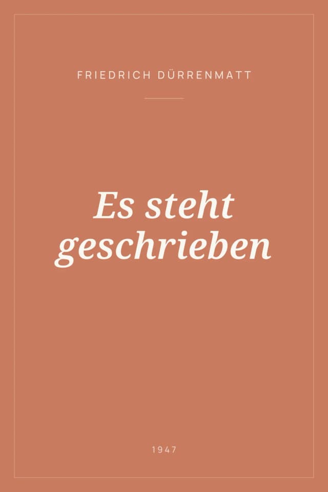 Portada de Es steht geschrieben