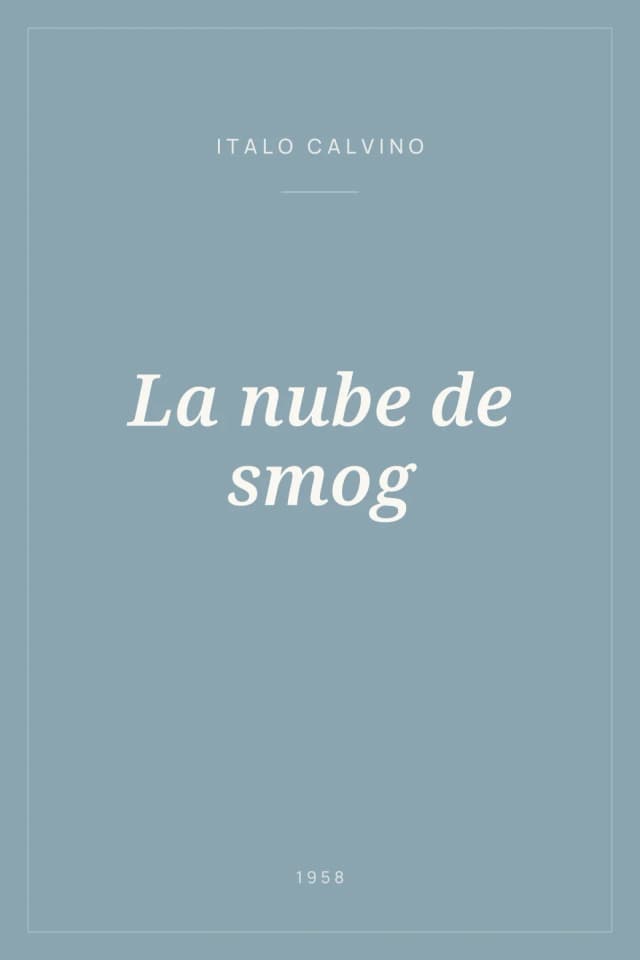Portada de La nube de smog