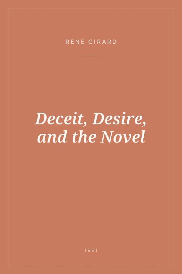 Portada de Deceit, Desire, and the Novel