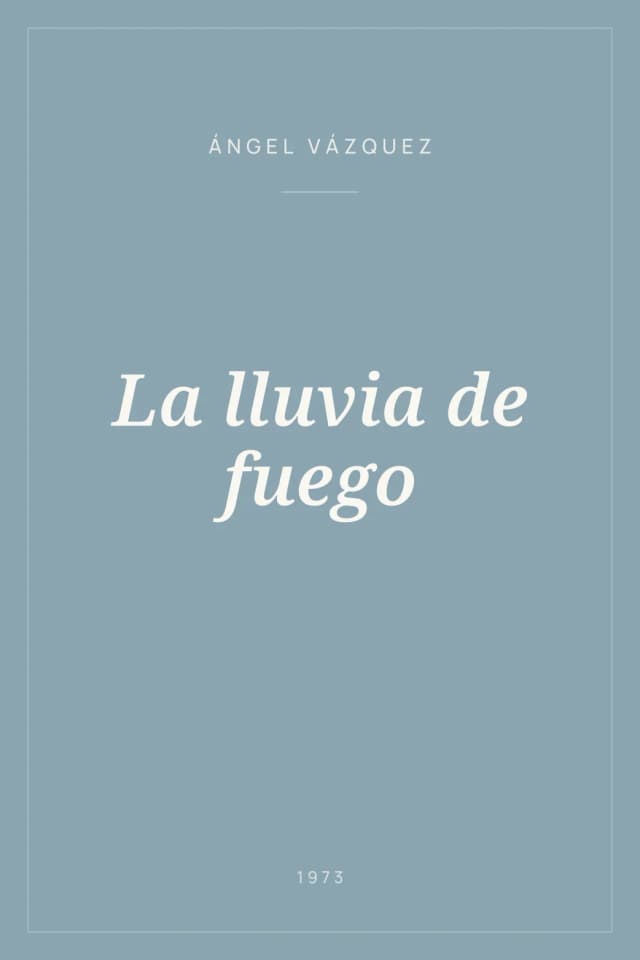 Portada de La lluvia de fuego