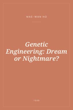 Portada de Genetic Engineering: Dream or Nightmare?
