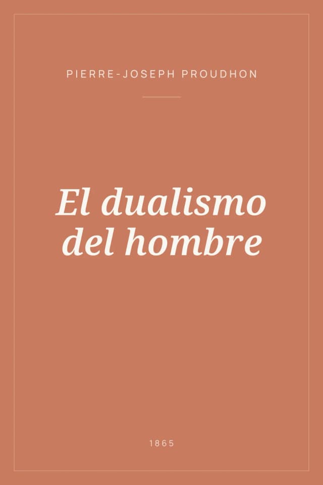 Portada de El dualismo del hombre