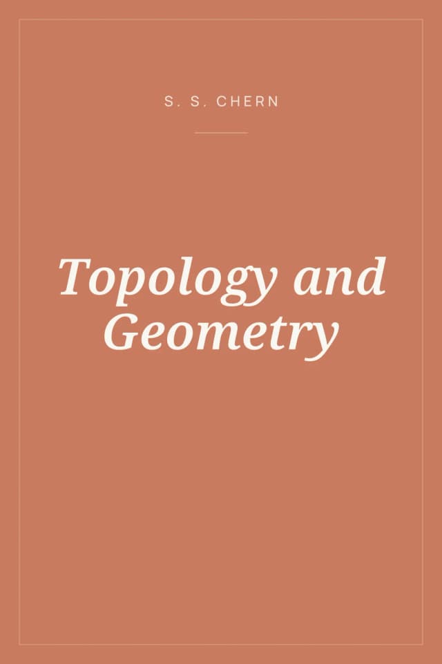 Portada de Topology and Geometry