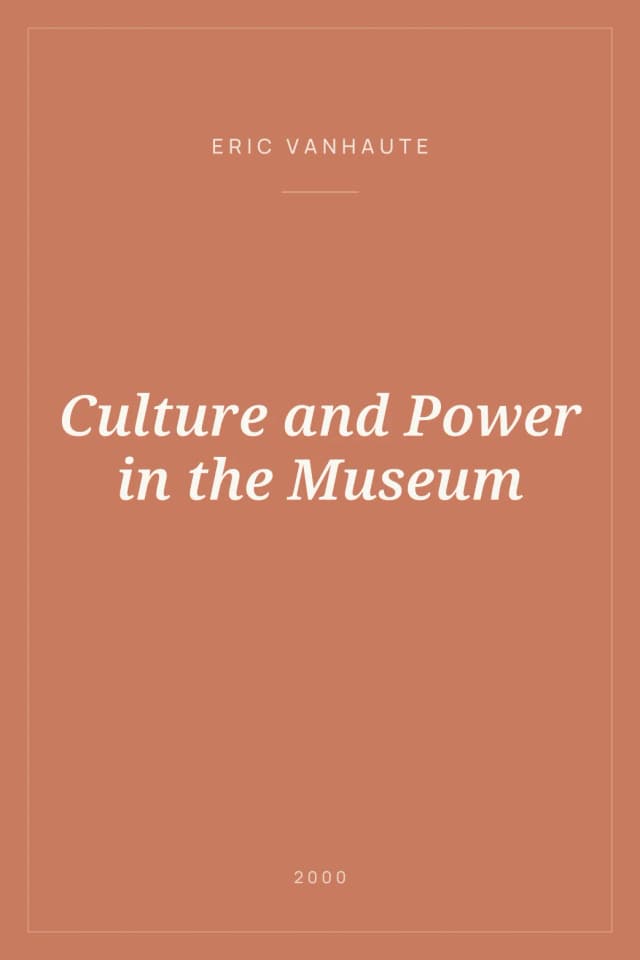 Portada de Culture and Power in the Museum