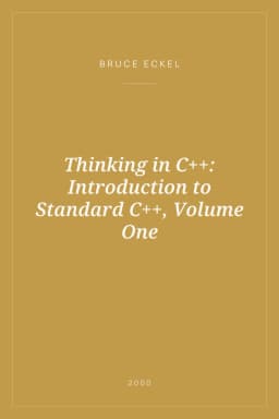 Portada de Thinking in C++: Introduction to Standard C++, Volume One