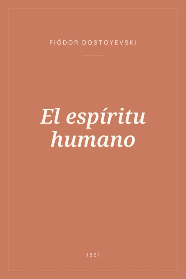 Portada de El espíritu humano