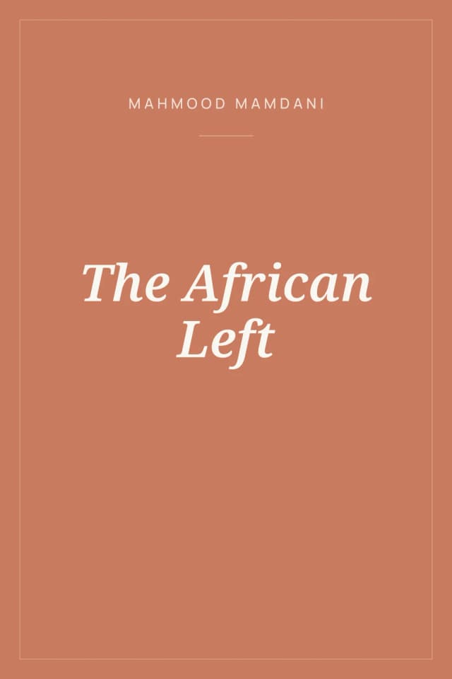 Portada de The African Left