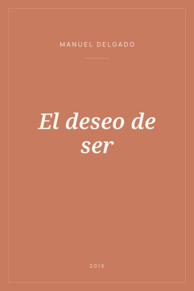 Portada de El deseo de ser