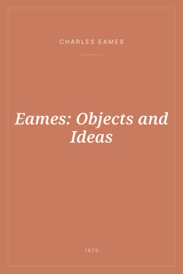 Portada de Eames: Objects and Ideas