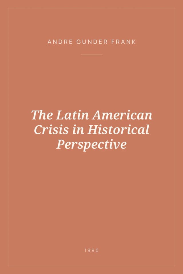 Portada de The Latin American Crisis in Historical Perspective