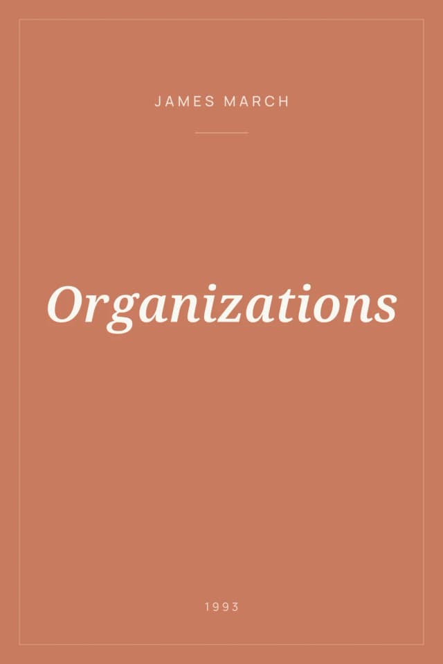 Portada de Organizations