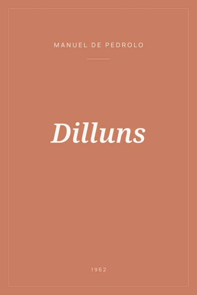 Portada de Dilluns