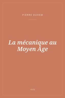 Portada de La mécanique au Moyen Âge