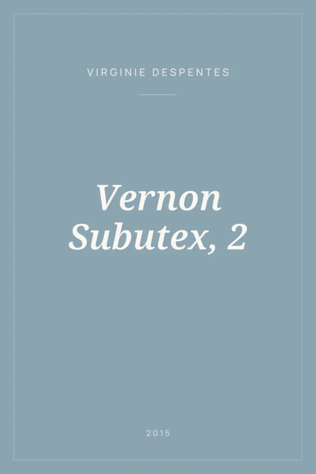 Portada de Vernon Subutex, 2
