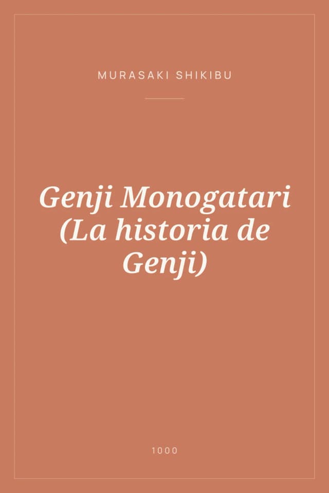 Portada de Genji Monogatari (La historia de Genji)