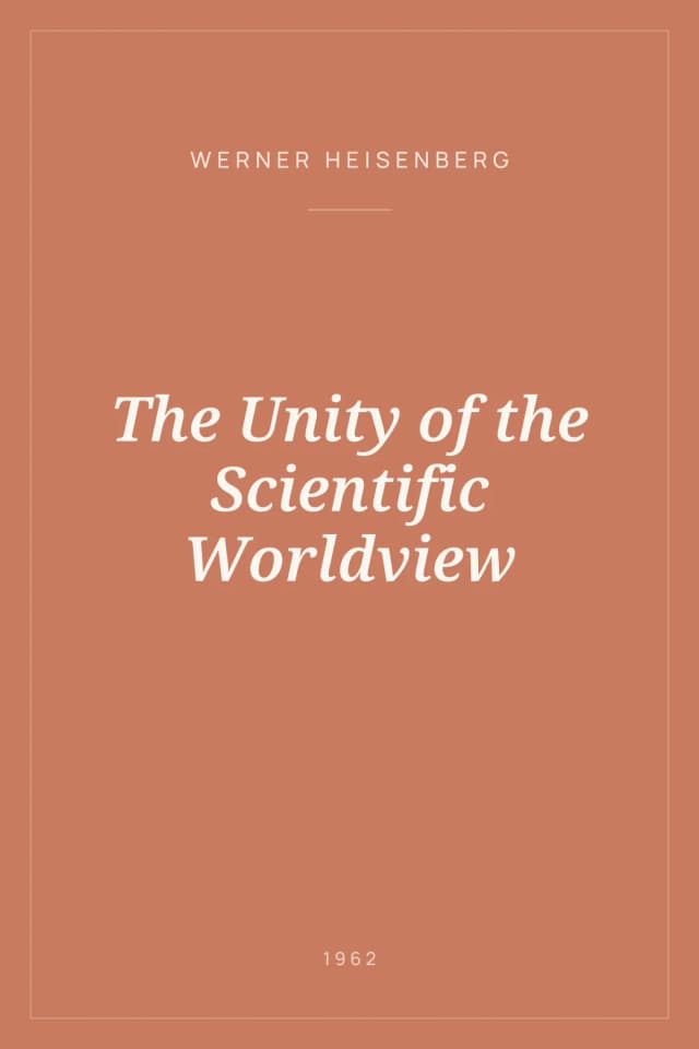 Portada de The Unity of the Scientific Worldview