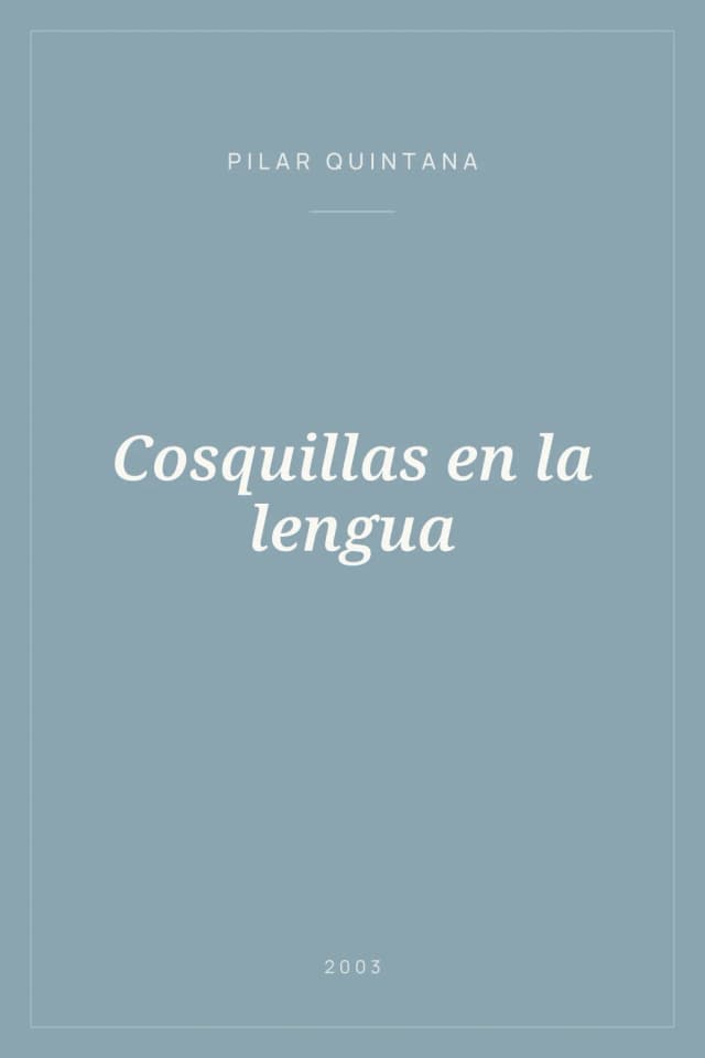 Portada de Cosquillas en la lengua