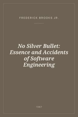 Portada de No Silver Bullet: Essence and Accidents of Software Engineering