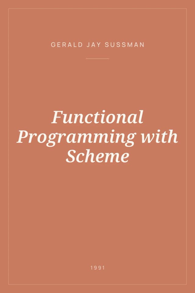 Portada de Functional Programming with Scheme